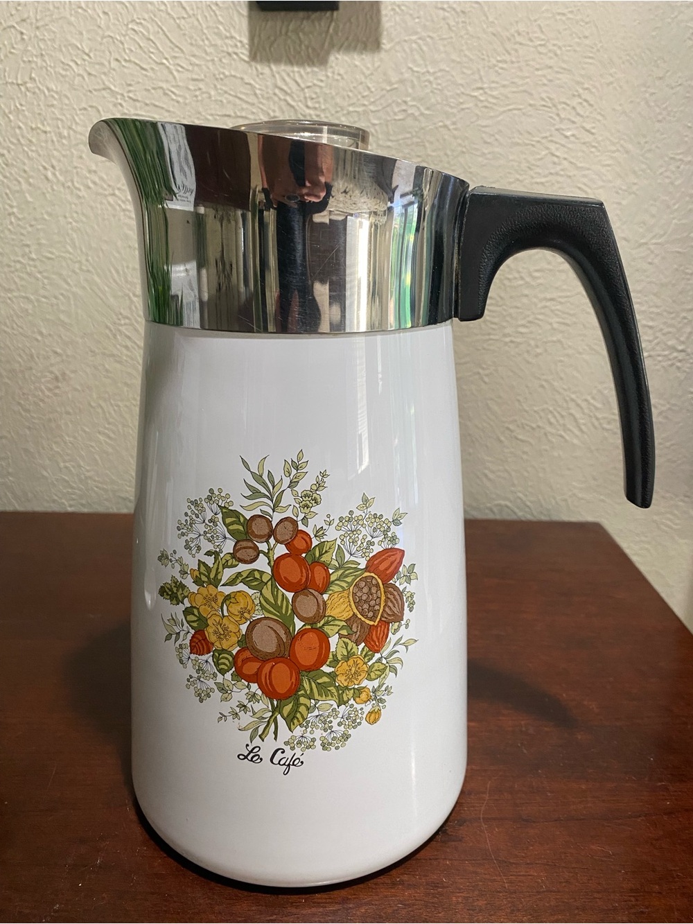 Vintage, Corning Ware, SPICE OF LIFE Stove Top Coffee Percolator Model # P- 149
